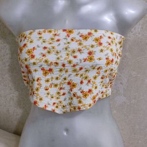 V-Hem Digital Printed Tube Top