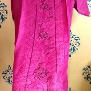 Embroidery Work Kurta 3XL