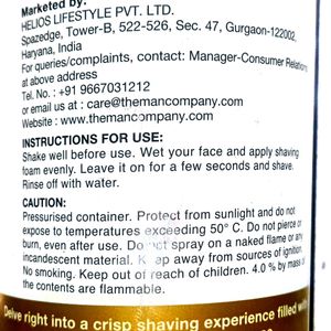 The Man company Shaving Foam | Glycerin & Vitamin