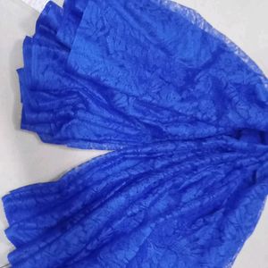 Embroided Net Blue Saree