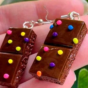 Chocolate Clay Earring