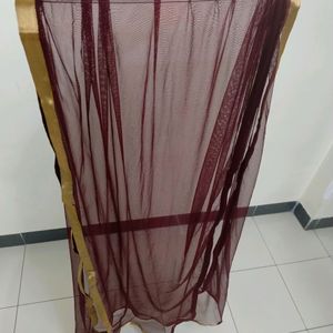 Premium Quality Dupatta With Copper Golden Boar