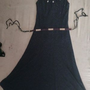 A Navy Blue Party Dress