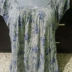 Coquette Floral Cotton Top