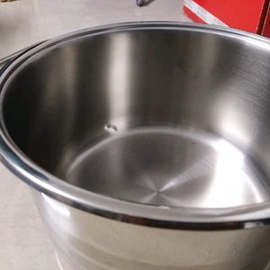 KORKMAZ MEGA LINE STAINLESS WIDE POT WITH LID