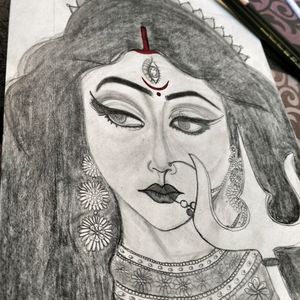 Maa Durga Sketch