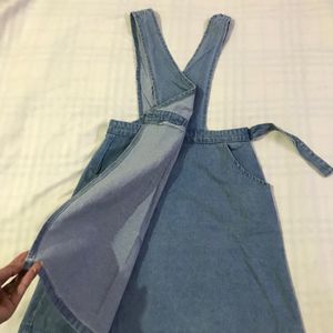 Light Blue Denim Short Dress B-34 Waist 28-30