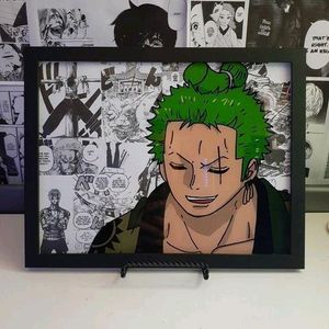 Zoro Glass Painting