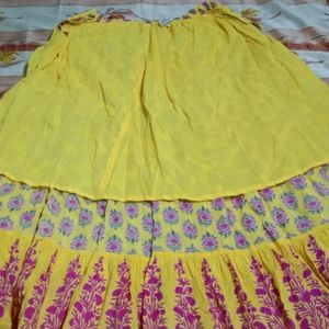 Colorful Flared Skirt