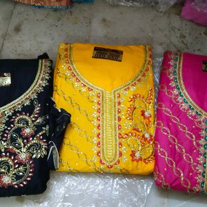 I Have 3 Pis Dress Material Pick Anyone At 399rs