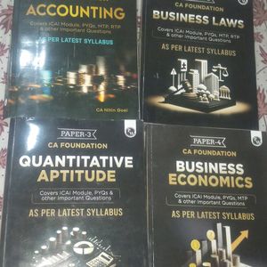 Ca Foundation Books All Subject