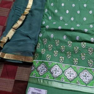 Unstitched Beautiful Green Suit