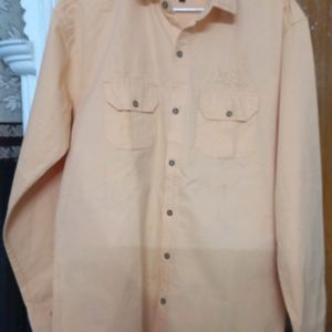 Jack & Jones Yellow Color Cottrage Shirt