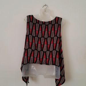 Black Printed Top (Women's)