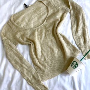 H&M Knitted Shinny Pullover Top