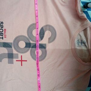 Peach Colour Mens Tshirt