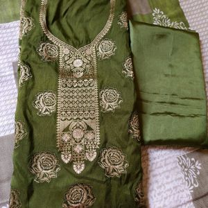 Fancy Work In Banarasi  Fabric