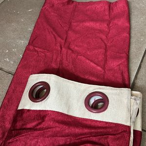 Single Peice Maroon Curtain