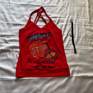 Y2K/ Vintage Halter Neck Top