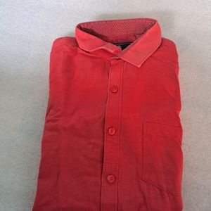 Coral Solid Formal Shirt For Men