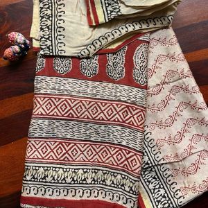 Beautiful Chanderi Cotton Saree