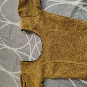 Gold Shimmery Readymade Blouse