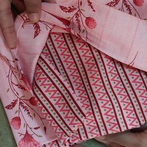 Pink Ethnic Dress Material