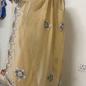 Wedding Wear Saree With Hand Work