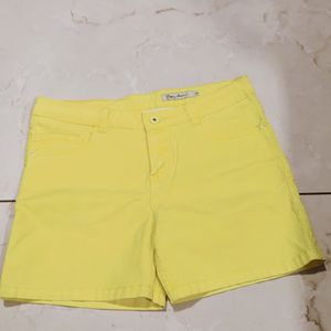 Beautiful Yellow Denim Shorts