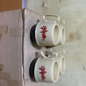 Designer 🧑‍🎨 Coffee Cup Plastic With 1-plat-4pcs