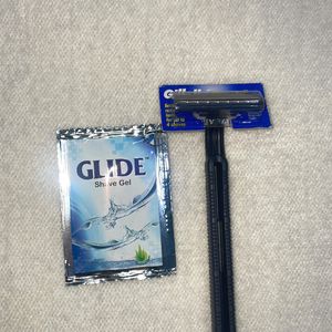 Gillette Razor + Shaving Gel + Freebie