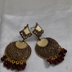 Mirror Chabdbali Earrings