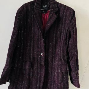 Burgundy Fleck Wool Jacket Rockabilly Imperial