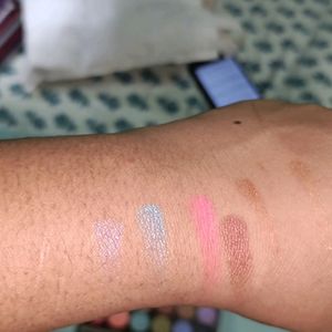 Nykaa Eyeshadow And Swiss Beauty Combo