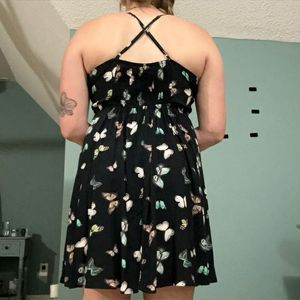 Butterfly Crossover Sun Dress