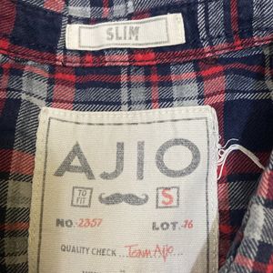 Ajio Mens Checkerd Print Shirt