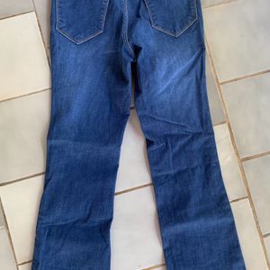 Dark Blue Bootcut Fit Pants (Women's)