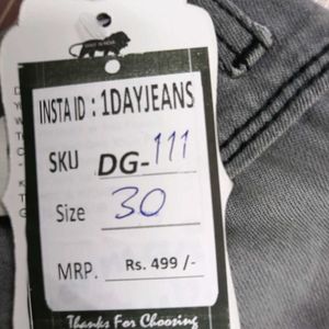 DG-111 Size-30 Slim Jeans