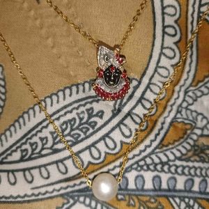 2 Pendent (Khatu Shyam,Moti )+Free 4 Charms