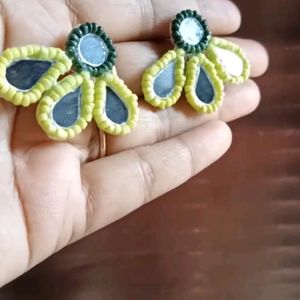 New Green Handmade Beautiful Earrings