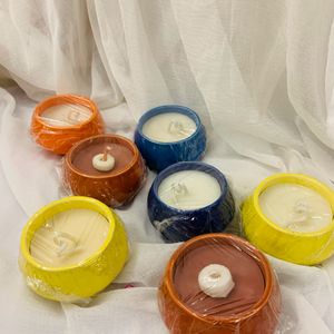 Set Of 5 mini Jar Candles Scented