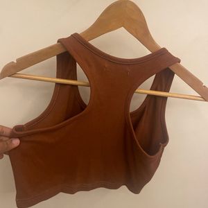 Brown Basic Halter Top🐻🤎