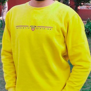 Yellow  Full Sleeve Winter Woolen Sweater