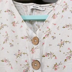 Floral Printed Cotton Top