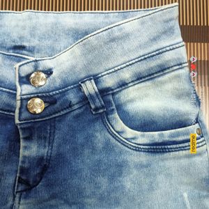 (N-19) 24 Size Slim Fit Denim Jeans