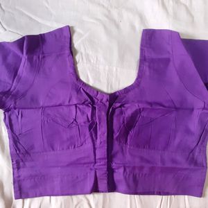 Purple Cotton Blouse Women Daily wear Sari Blouses