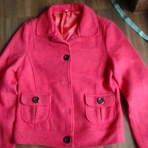 Carrot Pink Coat/Jacket For Girls.