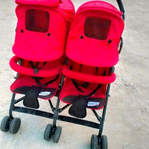 Branded Twins stroller