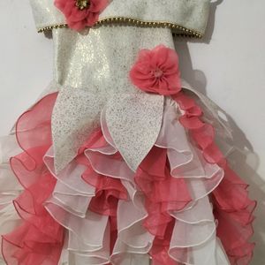 Price Drop!! Kids - Pink White Dress