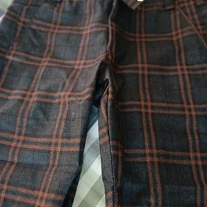 Never Used Check Kids Pant New